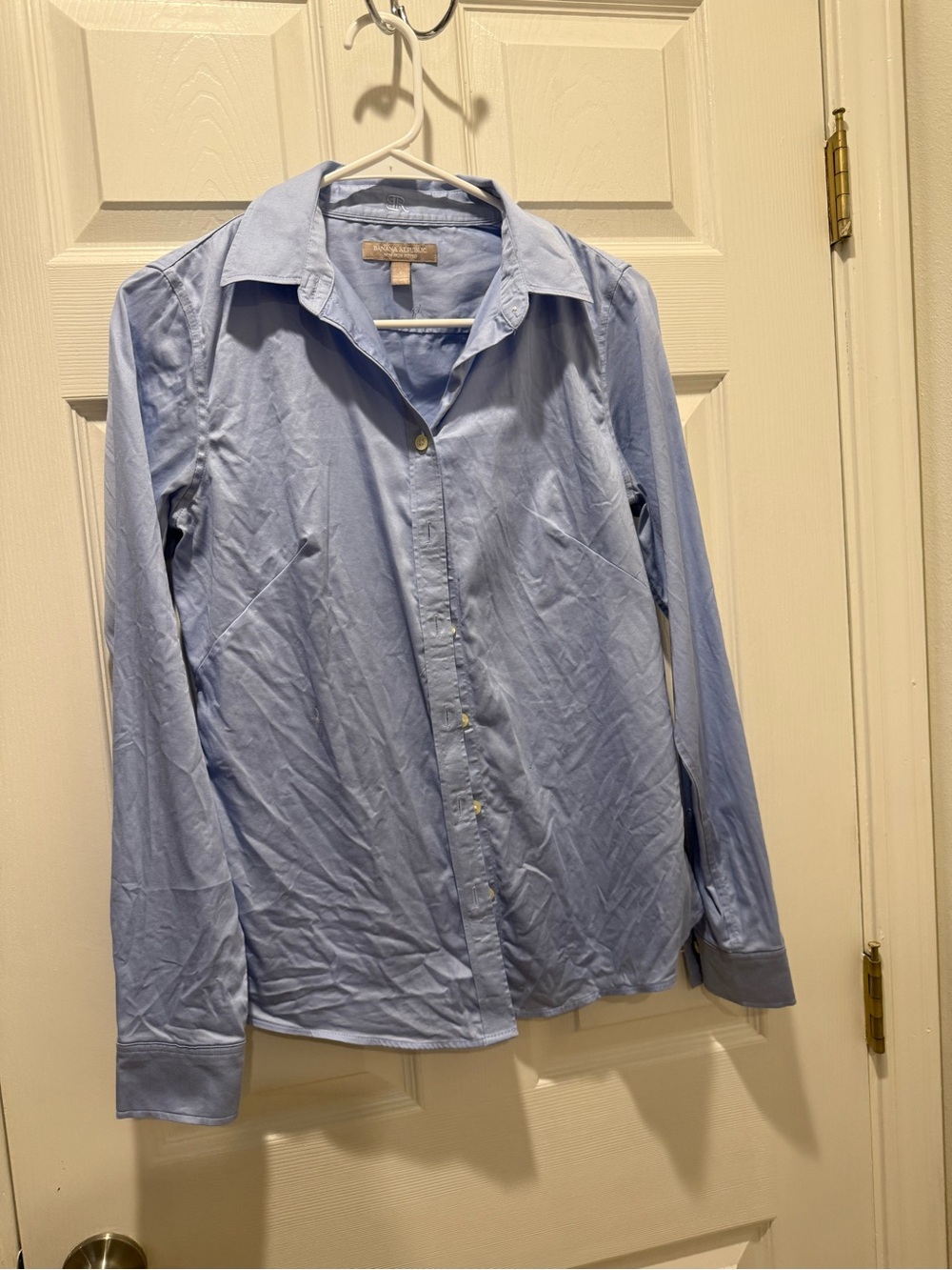 Banana Republic Light Blue Women's Button-Down Shirt